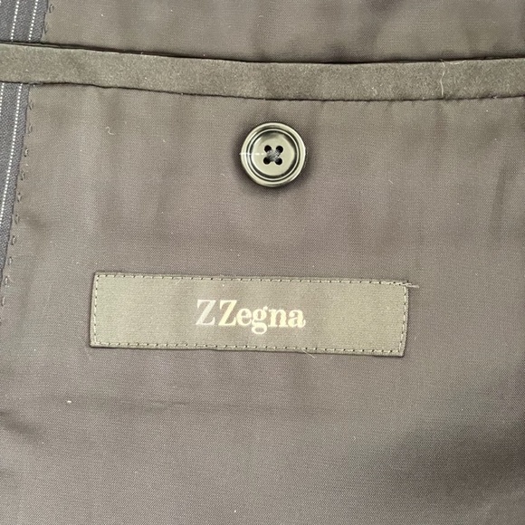 Z Zegna 100% Wool Striped Mens Dress Suit Size 48R - Picture 5 of 16